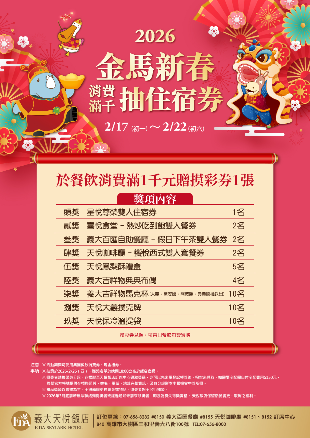 202601 餐飲春節抽獎活動edm